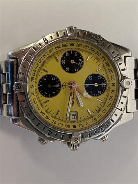 breitling yellow face price|Breitling chronomat yellow.